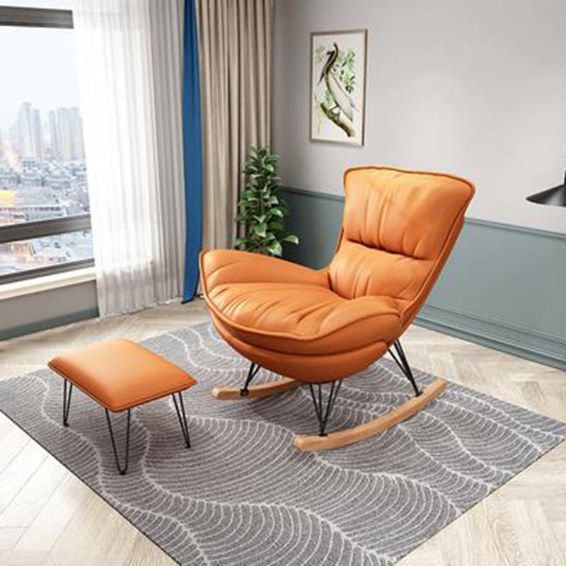 Modern Single Lazy Rocking Chair Indoor Sofa Rocking Chair with Cushion