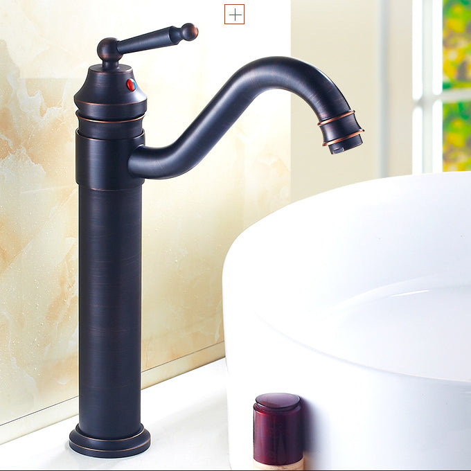 Farmhouse Wide Spread Bathroom Faucet Vintage Single Hole Lavatory Faucet