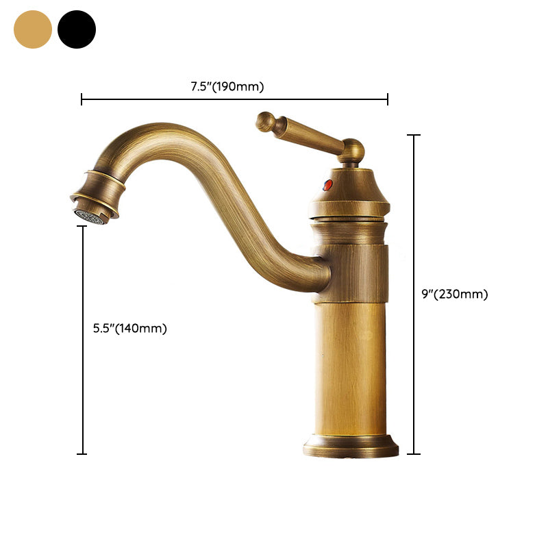 Farmhouse Wide Spread Bathroom Faucet Vintage Single Hole Lavatory Faucet