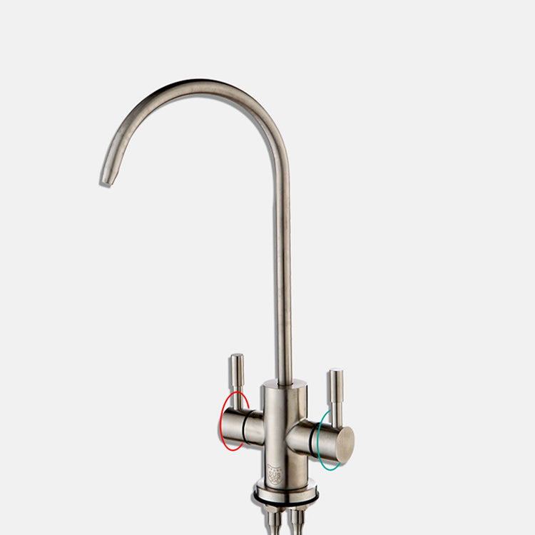 Modern Style Standard Kitchen Faucet Gooseneck 1-Hole Standard Kitchen Faucet