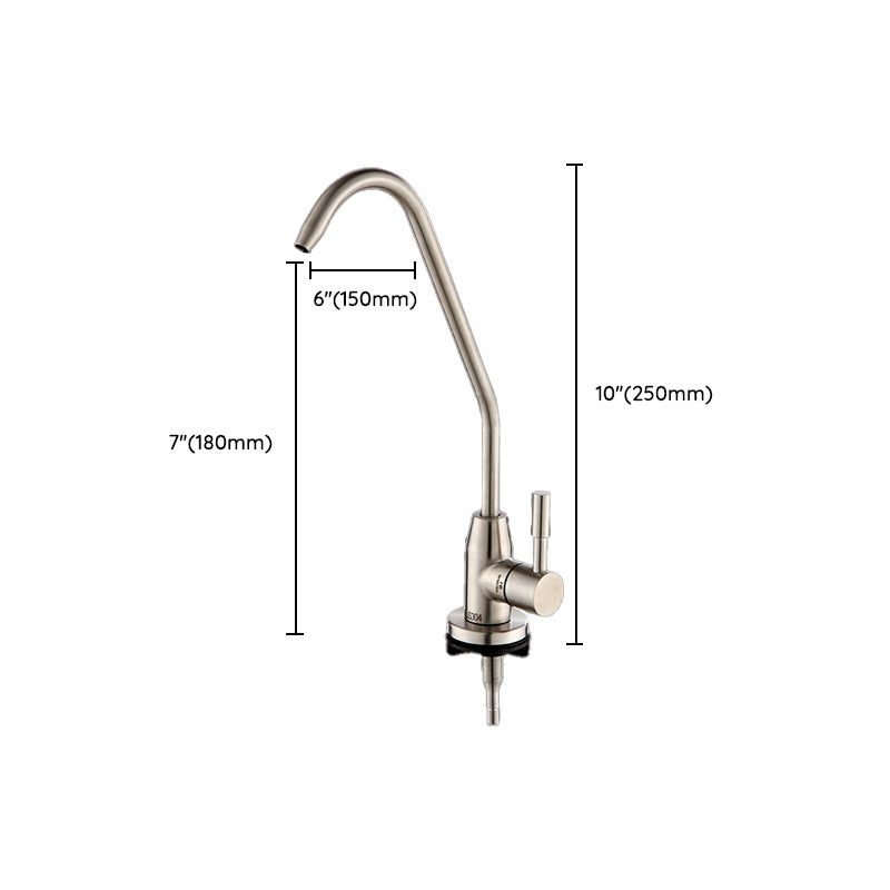 Modern Style Standard Kitchen Faucet Gooseneck 1-Hole Standard Kitchen Faucet