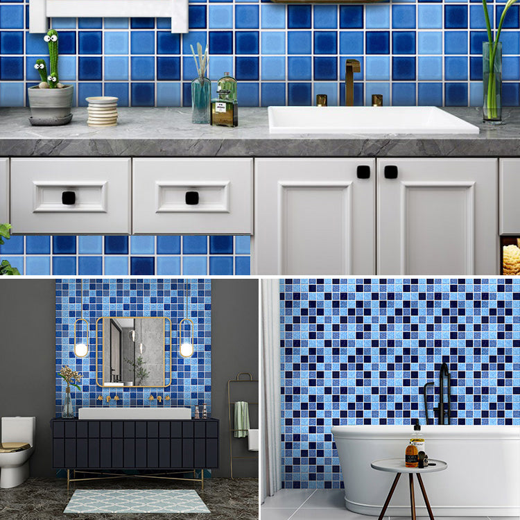 Grid Mosaic Sheet Wall Mixed Material Square Glazed Pressed Floor Tile