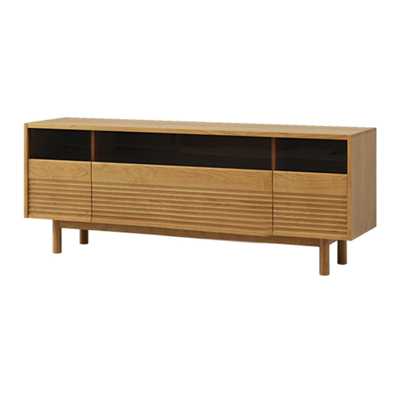 Scandinavian Media Console Wooden TV Console for Living Room