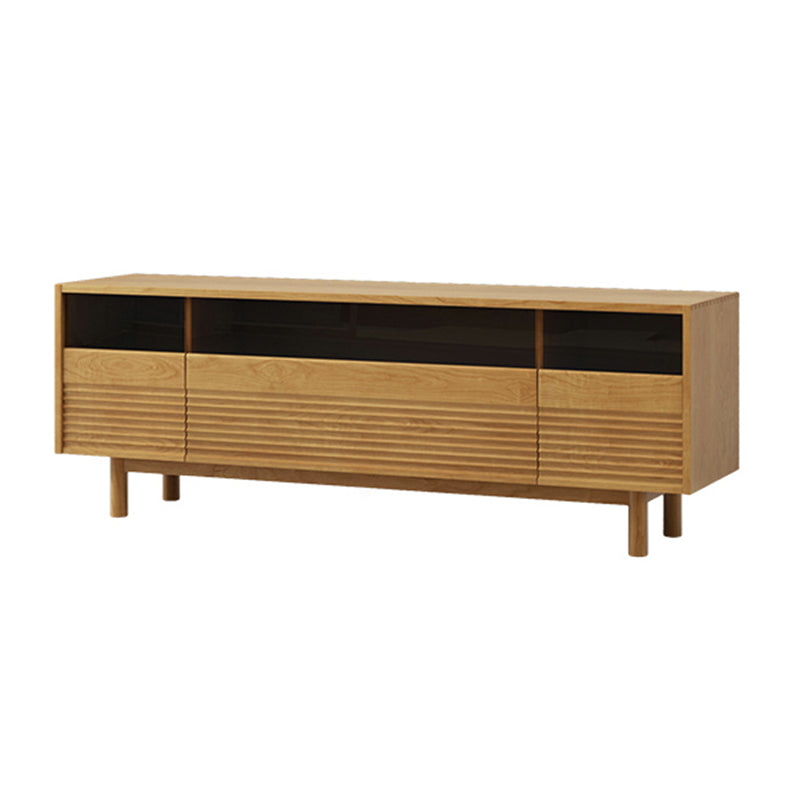 Scandinavian Media Console Wooden TV Console for Living Room