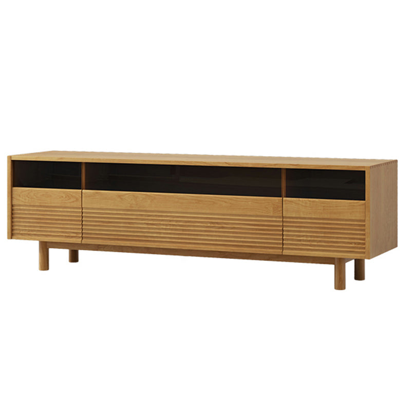 Scandinavian Media Console Wooden TV Console for Living Room