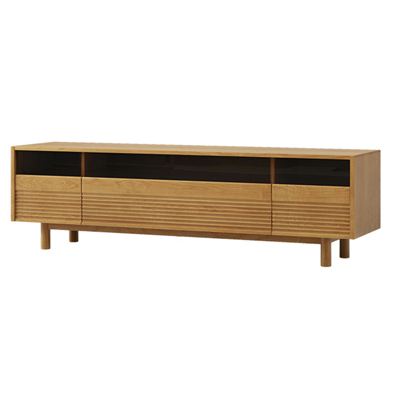 Scandinavian Media Console Wooden TV Console for Living Room