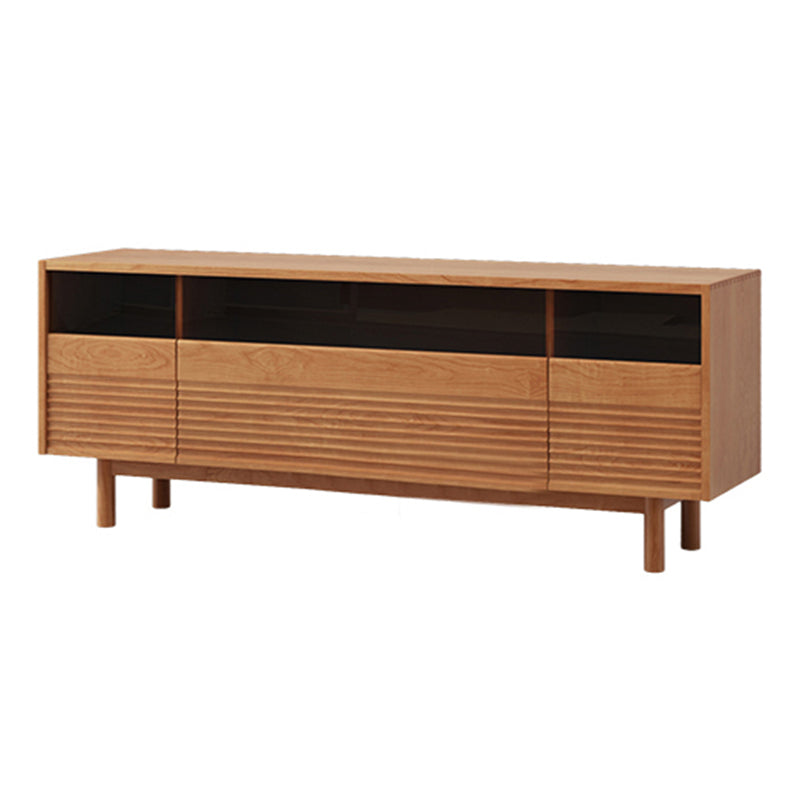 Scandinavian Media Console Wooden TV Console for Living Room