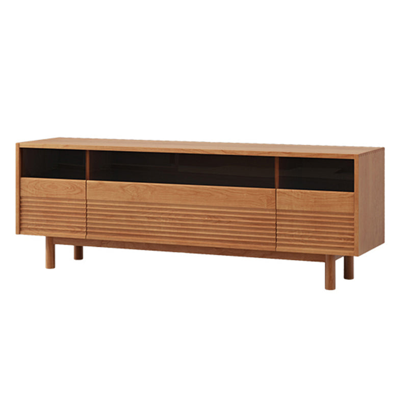 Scandinavian Media Console Wooden TV Console for Living Room