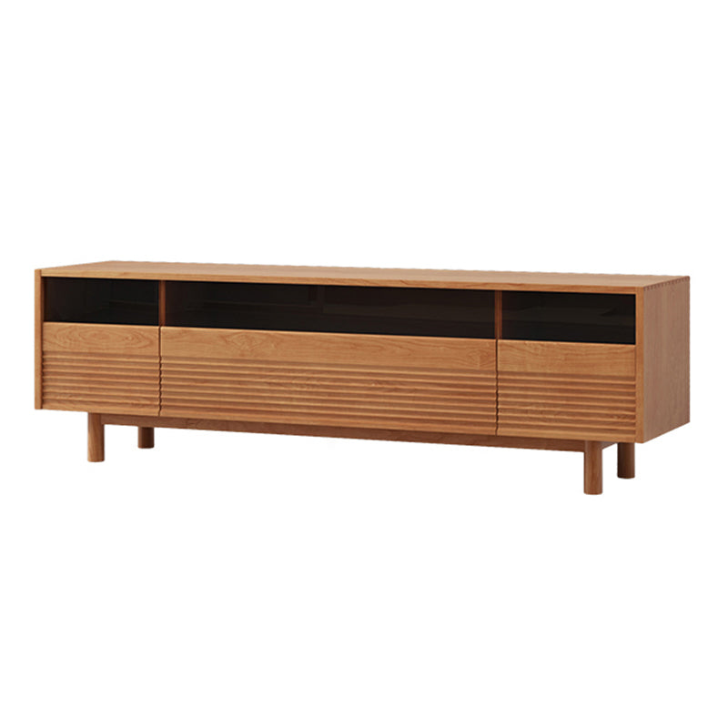 Scandinavian Media Console Wooden TV Console for Living Room