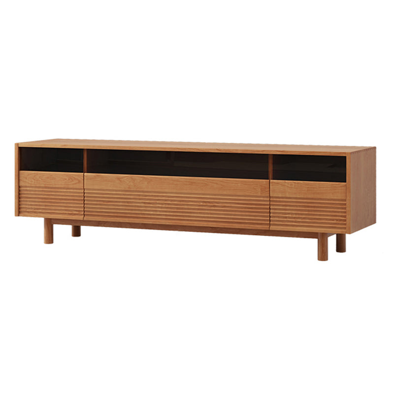 Scandinavian Media Console Wooden TV Console for Living Room