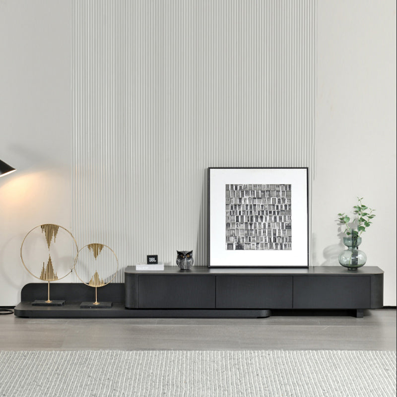 Modern Media Console TV Stand Stone Media Console with 3 Drawers