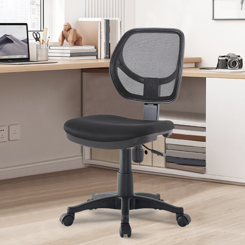 Modern No Arm Desk Chair Wheels Included Conference Chair for Office