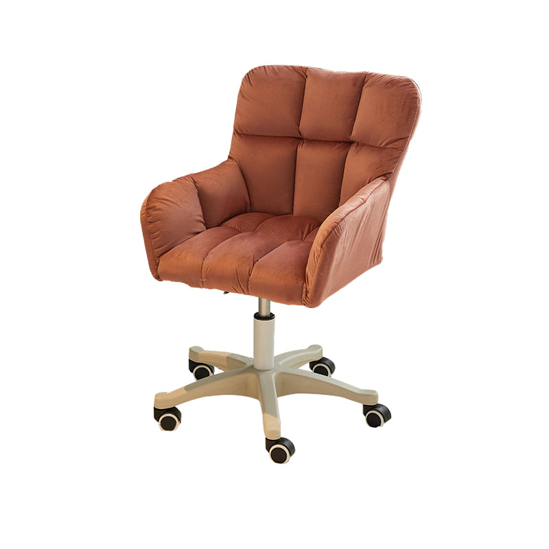 Modern Armless Task Chair Ergonomic Office Chair with Wheels (Pillow not Included)