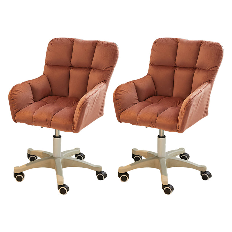 Modern Armless Task Chair Ergonomic Office Chair with Wheels (Pillow not Included)