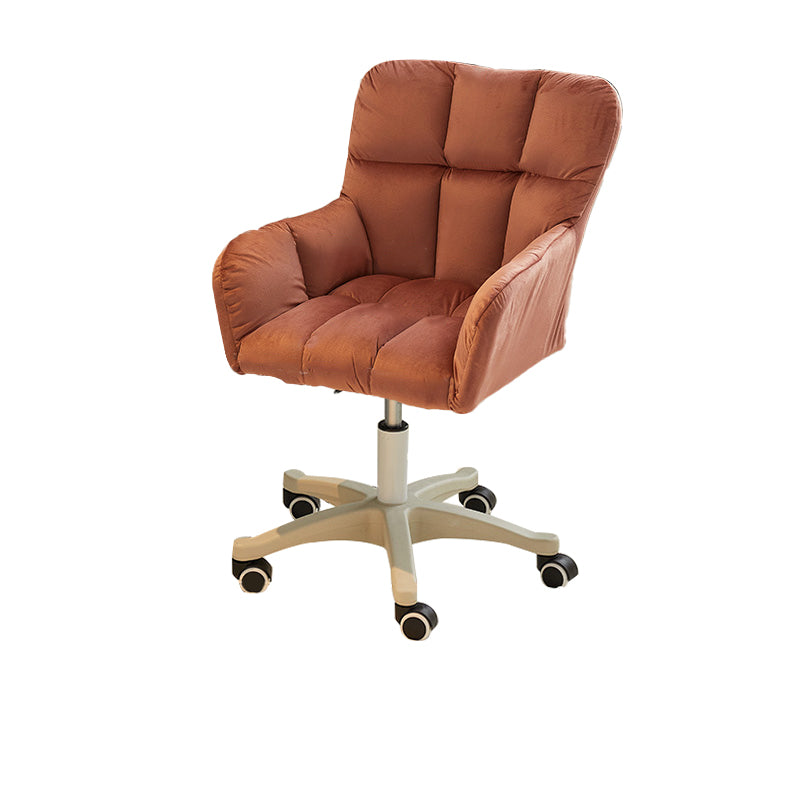 Modern Armless Task Chair Ergonomic Office Chair with Wheels (Pillow not Included)