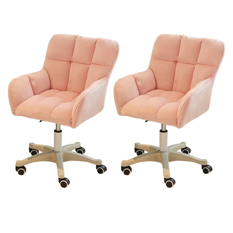 Modern Armless Task Chair Ergonomic Office Chair with Wheels (Pillow not Included)