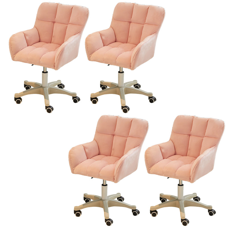 Modern Armless Task Chair Ergonomic Office Chair with Wheels (Pillow not Included)