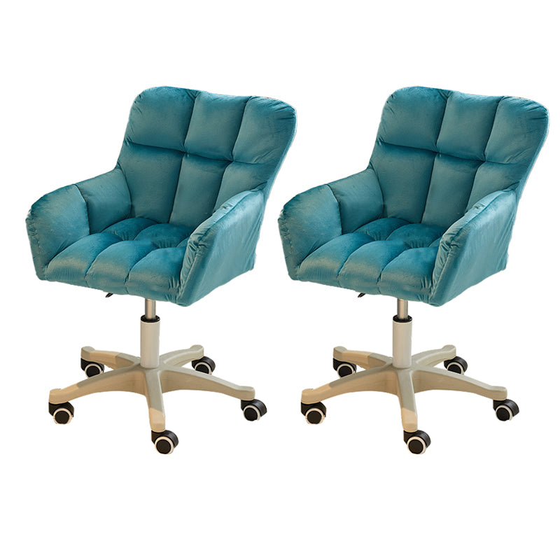 Modern Armless Task Chair Ergonomic Office Chair with Wheels (Pillow not Included)