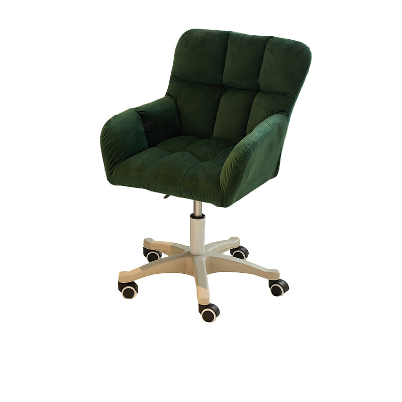 Modern Armless Task Chair Ergonomic Office Chair with Wheels (Pillow not Included)