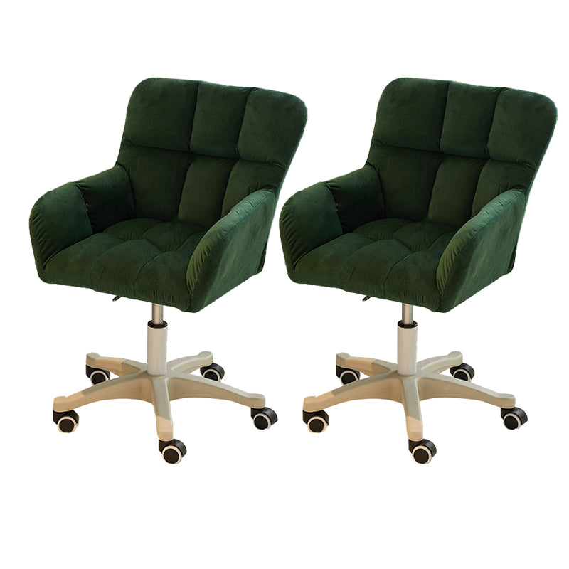 Modern Armless Task Chair Ergonomic Office Chair with Wheels (Pillow not Included)