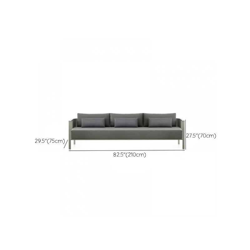 Metal Frame Outdoor Patio Sofa Industrial Water Resistant Patio Sofa