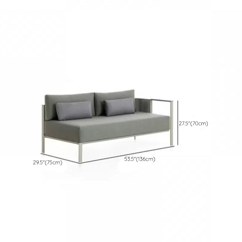 Metal Frame Outdoor Patio Sofa Industrial Water Resistant Patio Sofa