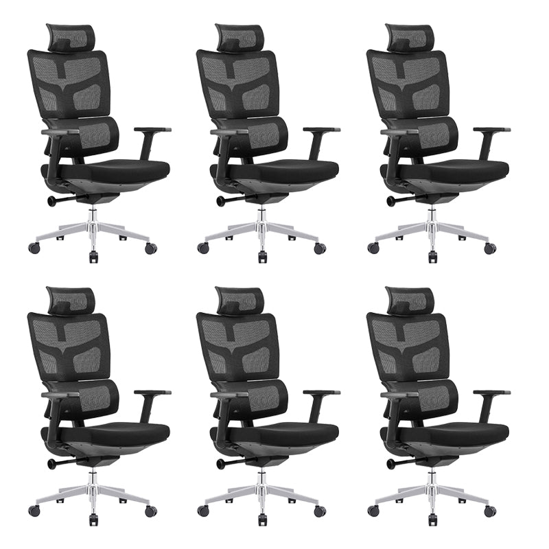 Removable Arms Office Chair Adjustable Seat Height Desk Chair with Wheels