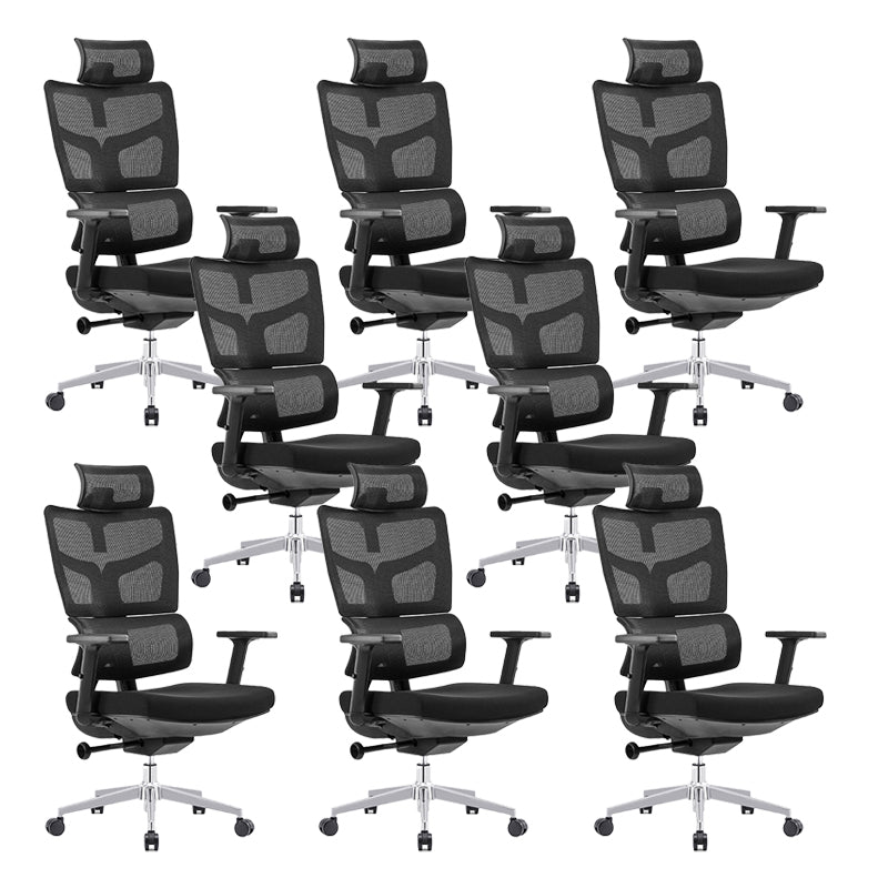 Removable Arms Office Chair Adjustable Seat Height Desk Chair with Wheels