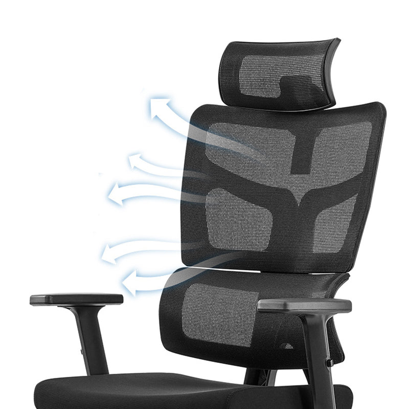 Removable Arms Office Chair Adjustable Seat Height Desk Chair with Wheels