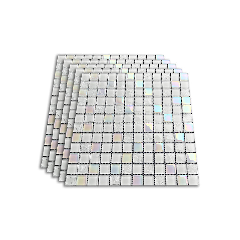 Glass Mosaic Tile Contemporary High Gloss Mosaic Tile with Square Shape