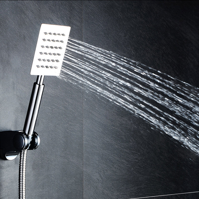 Contemporary Stainless Steel Hand Shower Self-Cleaning Showerhead