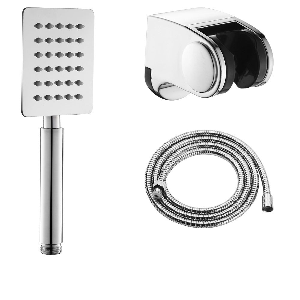 Contemporary Stainless Steel Hand Shower Self-Cleaning Showerhead