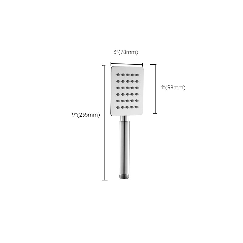 Contemporary Stainless Steel Hand Shower Self-Cleaning Showerhead