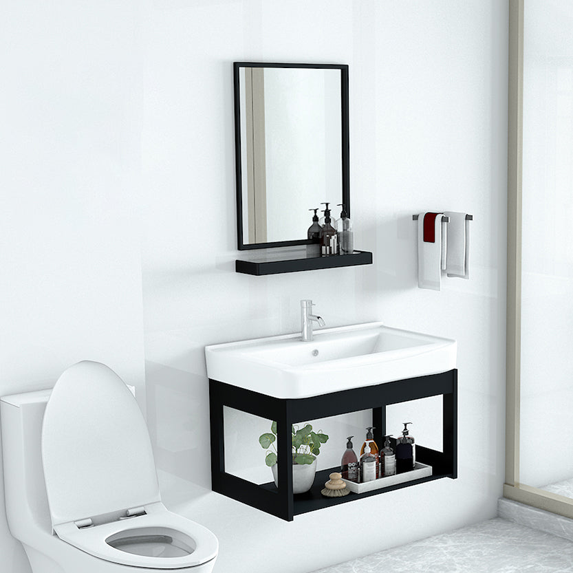 Modern Bathroom Vanity Set Wall Mount Single-Sink Bathroom Sink Vanity