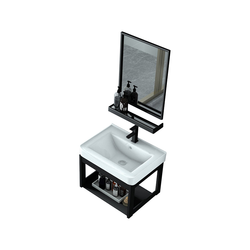 Modern Bathroom Vanity Set Wall Mount Single-Sink Bathroom Sink Vanity