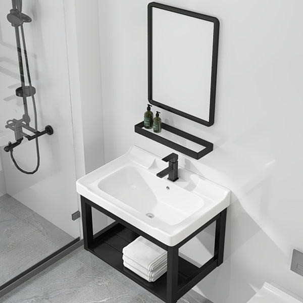 Modern Bathroom Vanity Set Wall Mount Single-Sink Bathroom Sink Vanity