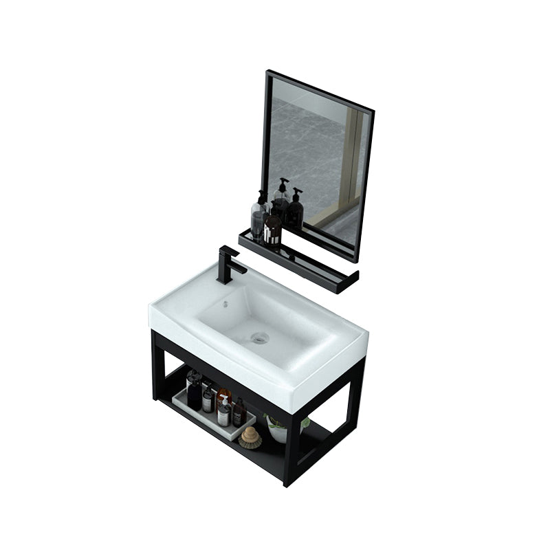 Modern Bathroom Vanity Set Wall Mount Single-Sink Bathroom Sink Vanity