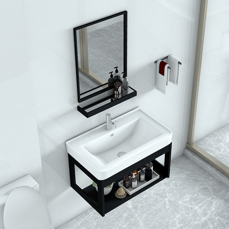 Modern Bathroom Vanity Set Wall Mount Single-Sink Bathroom Sink Vanity