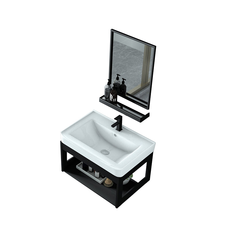 Modern Bathroom Vanity Set Wall Mount Single-Sink Bathroom Sink Vanity