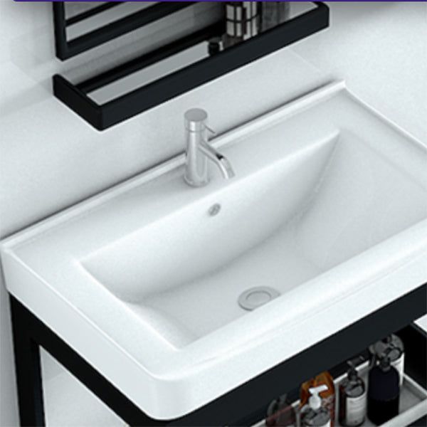 Modern Bathroom Vanity Set Wall Mount Single-Sink Bathroom Sink Vanity