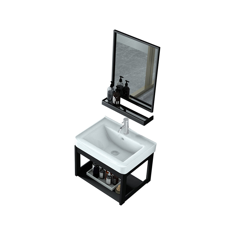 Modern Bathroom Vanity Set Wall Mount Single-Sink Bathroom Sink Vanity