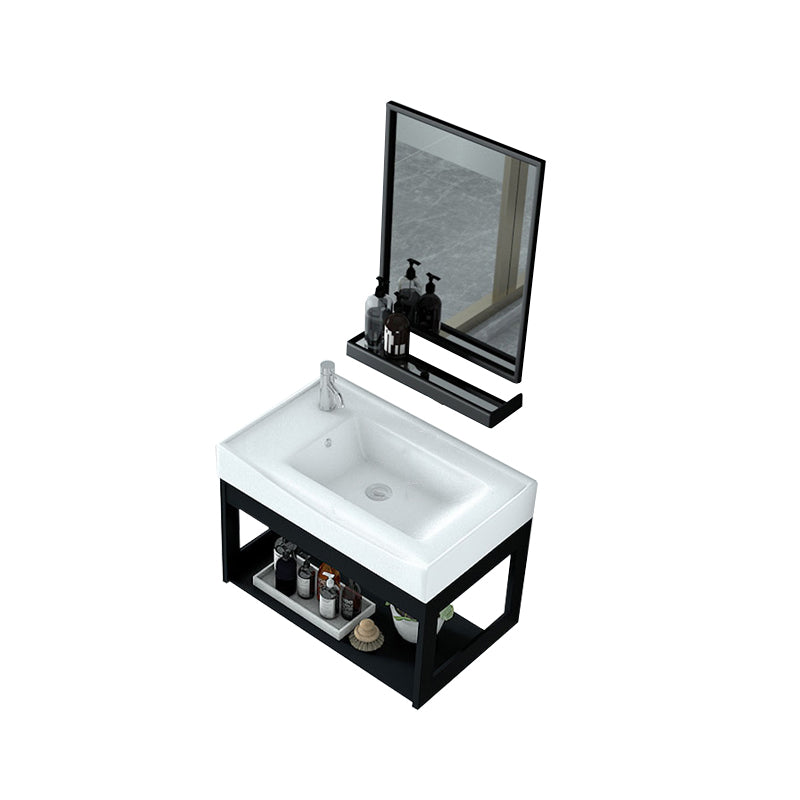 Modern Bathroom Vanity Set Wall Mount Single-Sink Bathroom Sink Vanity