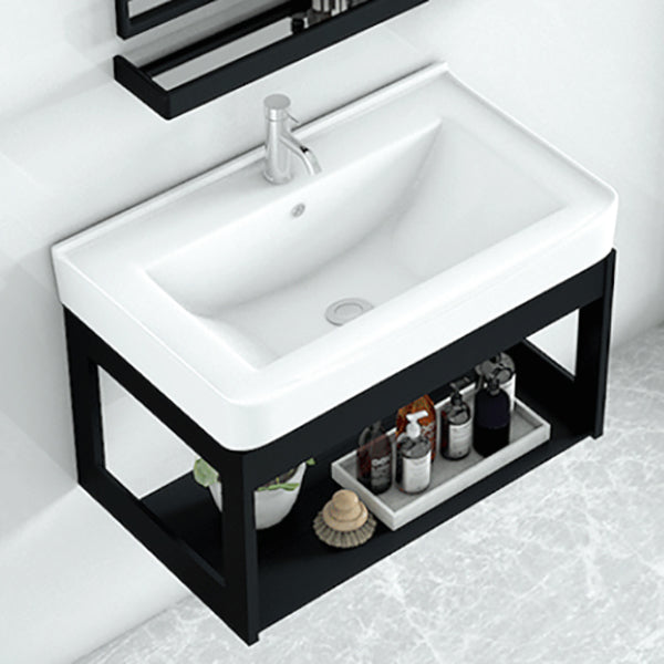 Modern Bathroom Vanity Set Wall Mount Single-Sink Bathroom Sink Vanity