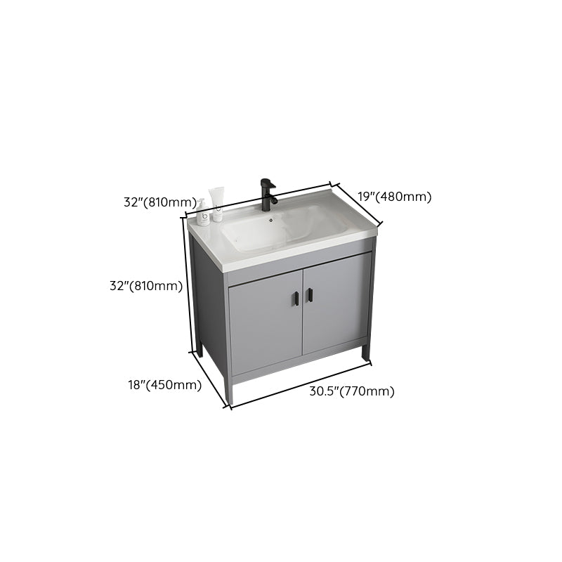 Modern Bathroom Vanity Set Freestanding Single-Sink Bathroom Sink Vanity