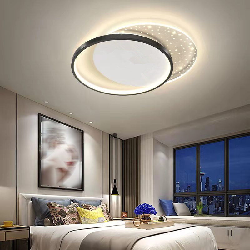 Geometric Flush Mount Fixture Contemporary Metal Flush Light for Bedroom