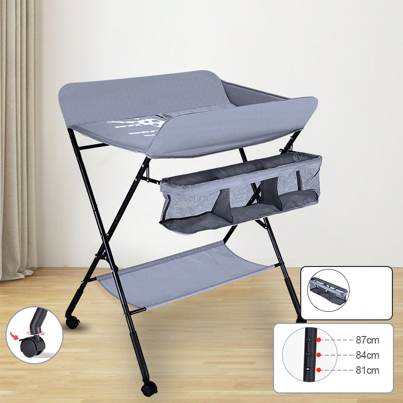 Modern Changing Table Matte Finish Baby Changing Table with Shelf