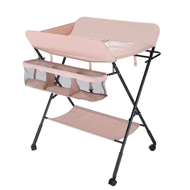 Modern Changing Table Matte Finish Baby Changing Table with Shelf