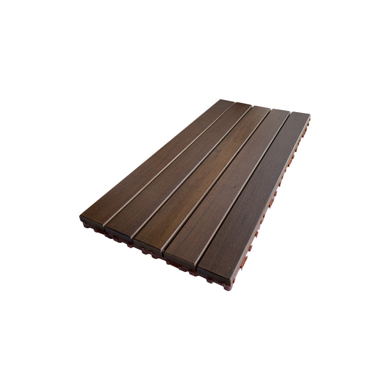 Contemporary Rectangle Hardwood Flooring Water Resistant Click-Locking Wood Flooring