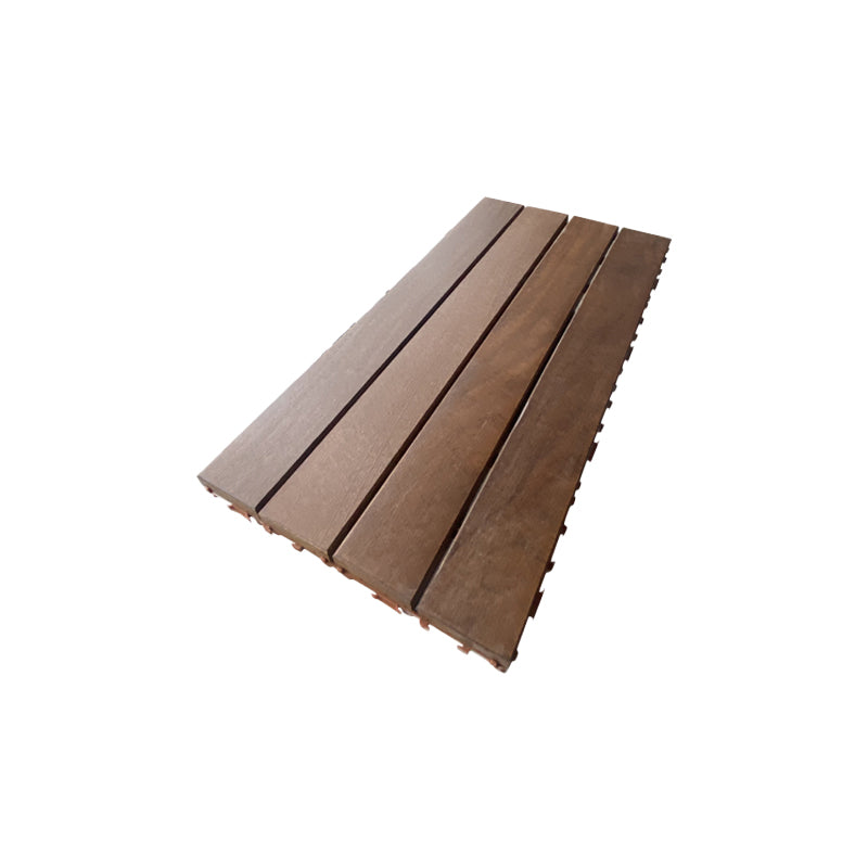 Contemporary Rectangle Hardwood Flooring Water Resistant Click-Locking Wood Flooring