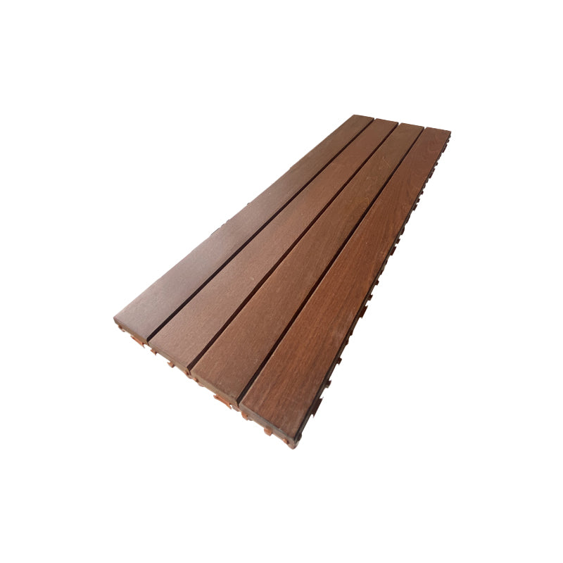 Contemporary Rectangle Hardwood Flooring Water Resistant Click-Locking Wood Flooring